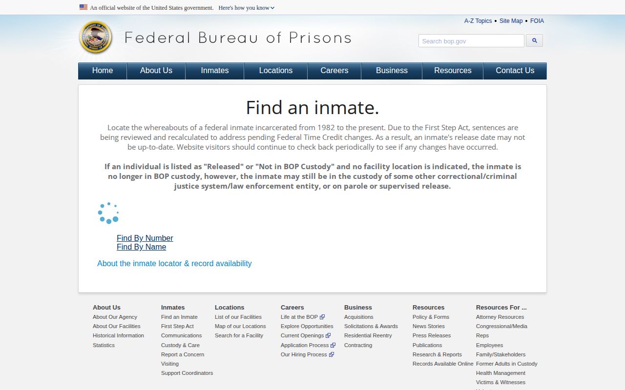 Federal locator for a Crook County custody transfer and release